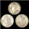 Image 1 : (3) Morgan Silver Dollars ABOUT UNCIRCULATED