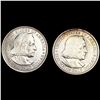 Image 1 : (2) Columbia Half Dollars UNCIRCULATED