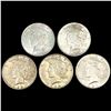 Image 1 : (5) Peace Silver Dollars UNCIRCULATED