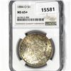Image 1 : 1884-O Morgan Silver Dollar NGC MS65+