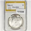 Image 1 : 1884-CC Morgan Silver Dollar PGA MS64