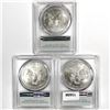 Image 2 : 2020 Set (3) American Silver Eagle PCGS MS70