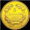 Image 2 : 1857 $3 Gold Piece UNCIRCULATED