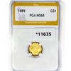 Image 1 : 1889 Rare Gold Dollar PGA MS68