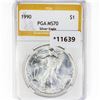 Image 1 : 1990 American Silver Eagle PGA MS70
