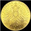 Image 2 : 1915 Austria Gold 100 Corona CHOICE BU