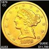 Image 1 : 1879-CC $5 Gold Half Eagle HIGH GRADE