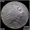 Image 1 : 1793 Flowing Hair Large Cent LIGHTLY CIRCULATED