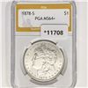 Image 1 : 1878-S Morgan Silver Dollar PGA MS64+