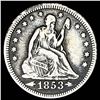 Image 1 : 1853 Arws & Rays Seated Liberty Quarter NEAR UNC