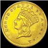 Image 1 : 1856 Upright 5 Rare Gold Dollar UNCIRCULATED