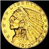 Image 1 : 1910 $2.50 Gold Quarter Eagle CLOSE UNC