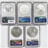 Image 2 : 2011 Set (5) A.S.E. Mercanti Sign 25th Anniv. NGC