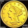 Image 1 : 1841-C $2.50 Gold Quarter Eagle UNC +