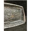 Image 2 : Mid Century Heavy Textured Art Glass Tray / Catchall (approx: 12x6")