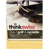 Image 2 : Think Swiss 2-in-1 Grill & Raclette - looks new in box, not tested