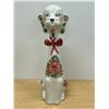 Image 1 : Signed Vintage Painted Ceramic Dog Italian? (taller, approx: 15" tall & 4.5" wide)