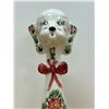 Image 2 : Signed Vintage Painted Ceramic Dog Italian? (taller, approx: 15" tall & 4.5" wide)