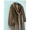 Image 2 : Brown Fur Coat with Matching Hat (about: 17" shoulder to shoulder; 42" shoulder to bottom)