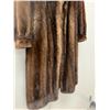 Image 3 : Brown Fur Coat with Matching Hat (about: 17" shoulder to shoulder; 42" shoulder to bottom)