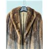 Image 4 : Brown Fur Coat with Matching Hat (about: 17" shoulder to shoulder; 42" shoulder to bottom)