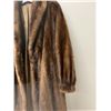 Image 5 : Brown Fur Coat with Matching Hat (about: 17" shoulder to shoulder; 42" shoulder to bottom)