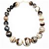 Image 1 : ANTIQUE SULAIMANI BANDED AGATE BEADS NECKLACE