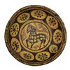 Image 1 : A BEAUTIFUL ISLAMIC NISHAPUR BOWL WITH HORSE 10TH CENTURY