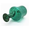 Image 2 : ISLAMIC EMERALD GREEN GLASS BOTTLE 10TH CENTURY