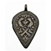 Image 1 : RARE ISLAMIC ABBASID OR SELJUK TALISMANIC BRONZE PENDENT
