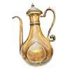 Image 5 : MUGHAL BRASS EWER WITH NAGARI & PERSIAN INSCRIPTION 18TH CENTURY