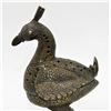 Image 4 : EXTREMELY RARE MUGHAL DECCANI BRASS BOX IN FORM OF BIRD