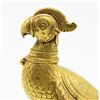 Image 8 : IMPORTANT MUGHAL BRASS PARROT WITH NIGARI INSCRIPTIONS