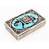 Image 1 : A RARE MUGHAL STYLE ENAMEL SILVER BOX LATE 19TH CENTURY