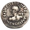 Image 2 : ANCIENT INDO GREEK KING MENANDER l AR DRACHM IN KHAROSHTI