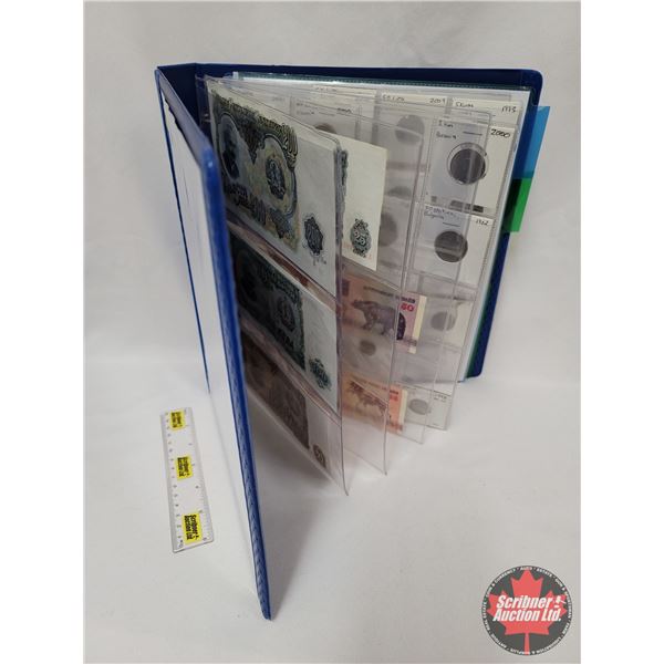 FOREIGN COLLECTION ~ EUROPE (Binder Lot) (114 Coins + 12 Bills) (Incl. Albania, Bulgaria, Croatia, L