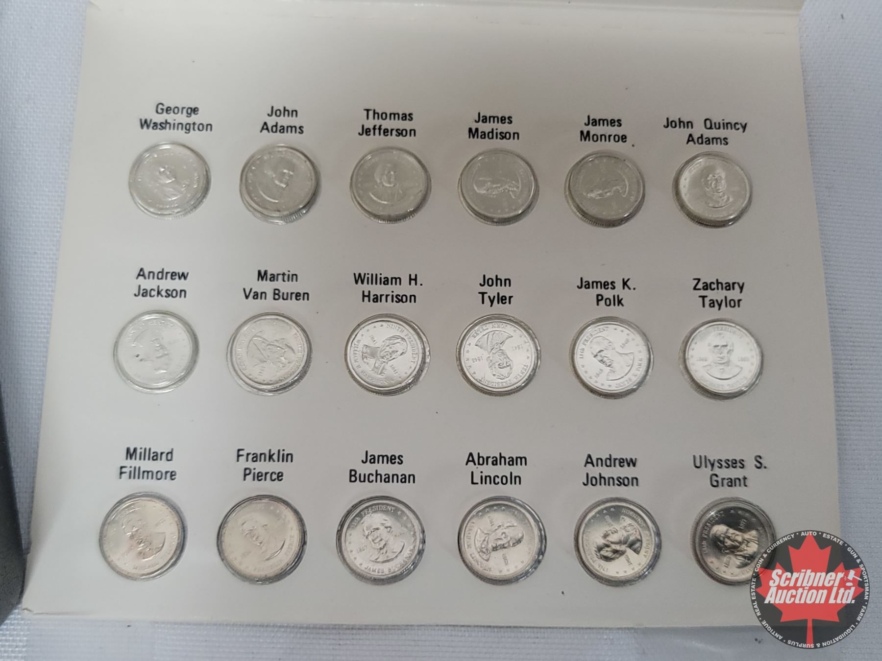 Mini Coin Set Franklin Mint Presidential Mini-Coin Set First Edition ~ Sterling ...