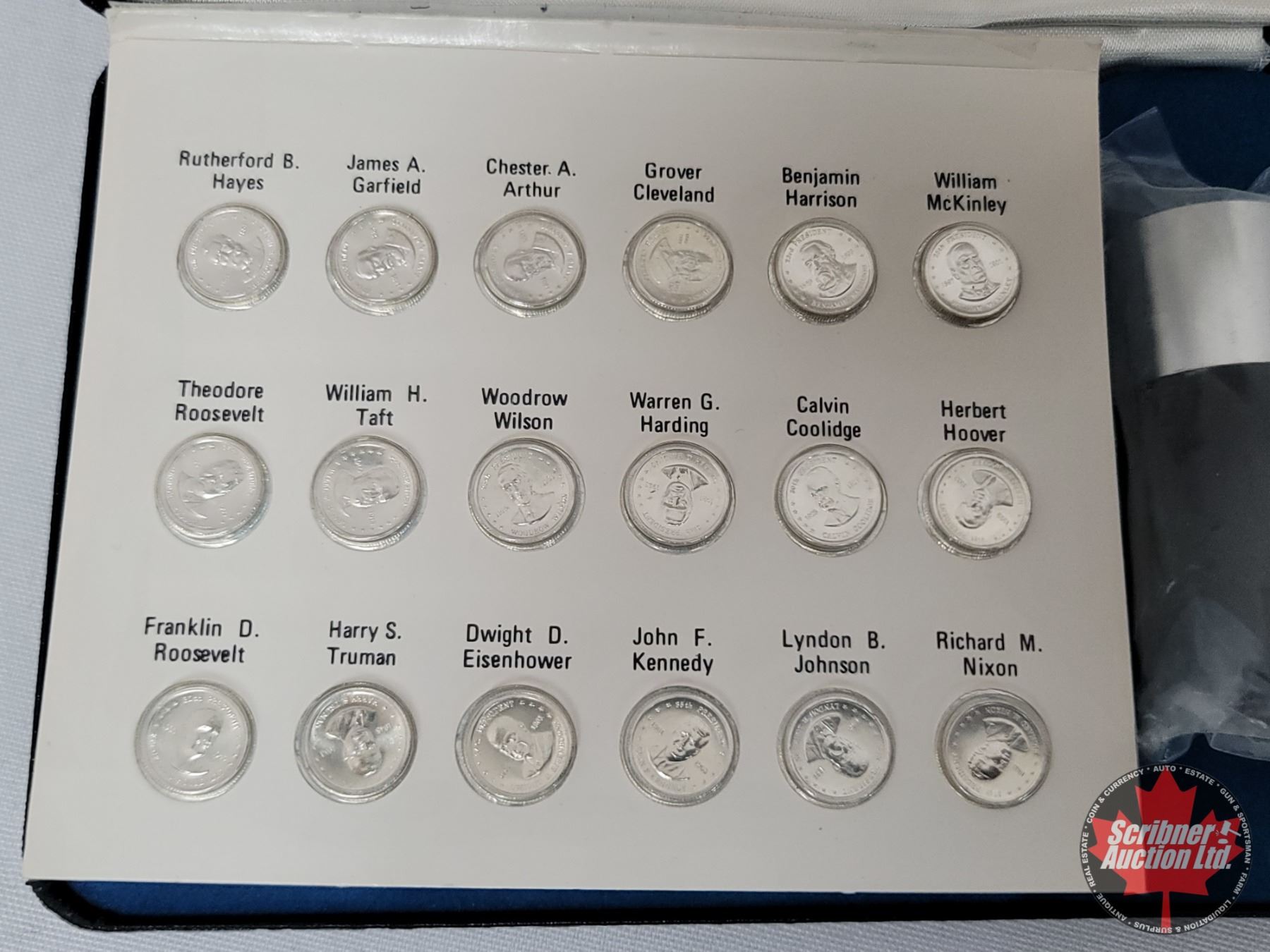 Mini Coin Set Franklin Mint Presidential Mini-Coin Set First Edition ~ Sterling ...