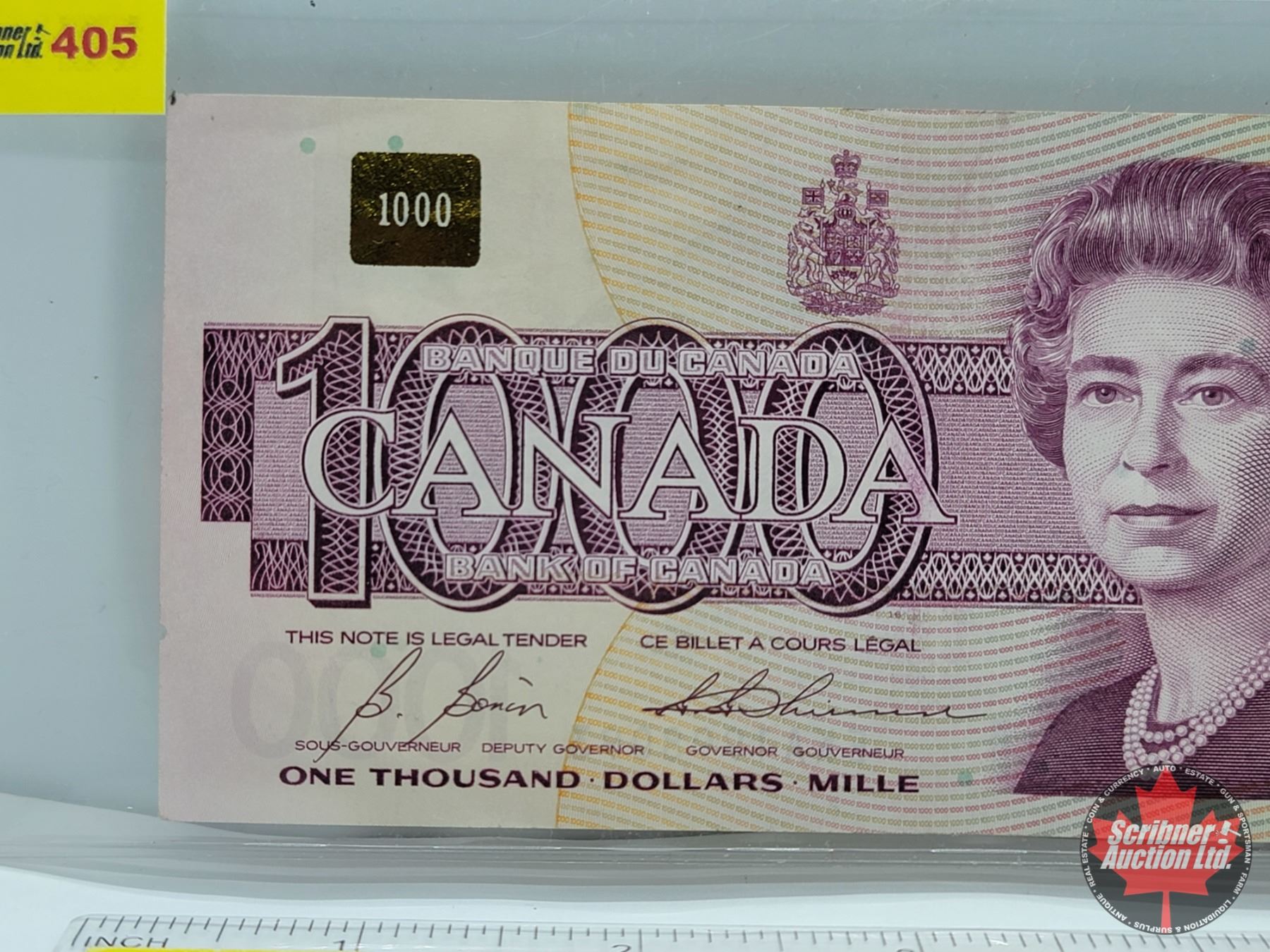 Canada 1000 Bill 1988 Bonin Thiessen S N EKA1998093 See Pics For canada-1000-bill-1988-bonin-thiessen-s-n-eka1998093-see-pics-for