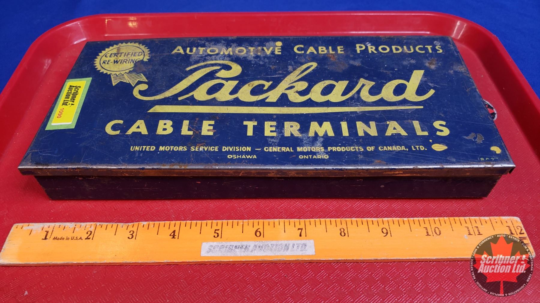 Packard Cable Terminals Tin Box Organizer (1-1/2