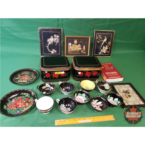 Collector Combo: Tins, Cups, Collector Plates, Small Framed Art, Antique Ref Book, etc ! (SEE PICS!)