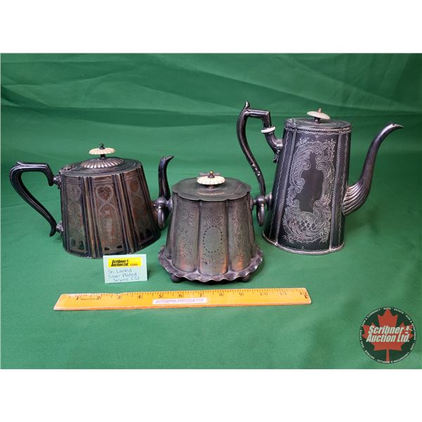 Collector Trio Sri Lanka Silver Plated Tea Pot Coffee Pot collector-trio-sri-lanka-silver-plated-tea-pot-coffee-pot