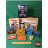 Image 1 : Collector Tins/Box/Book: Tobacco, Alcohol, Ducks Unlimited, Tins Guide Book & Fruit Box (Wood Box Me