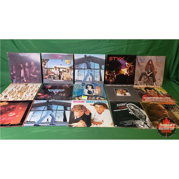 Large Variety of Classic Record Albums (15) : AC/DC; Billy Joel; Eagles ...