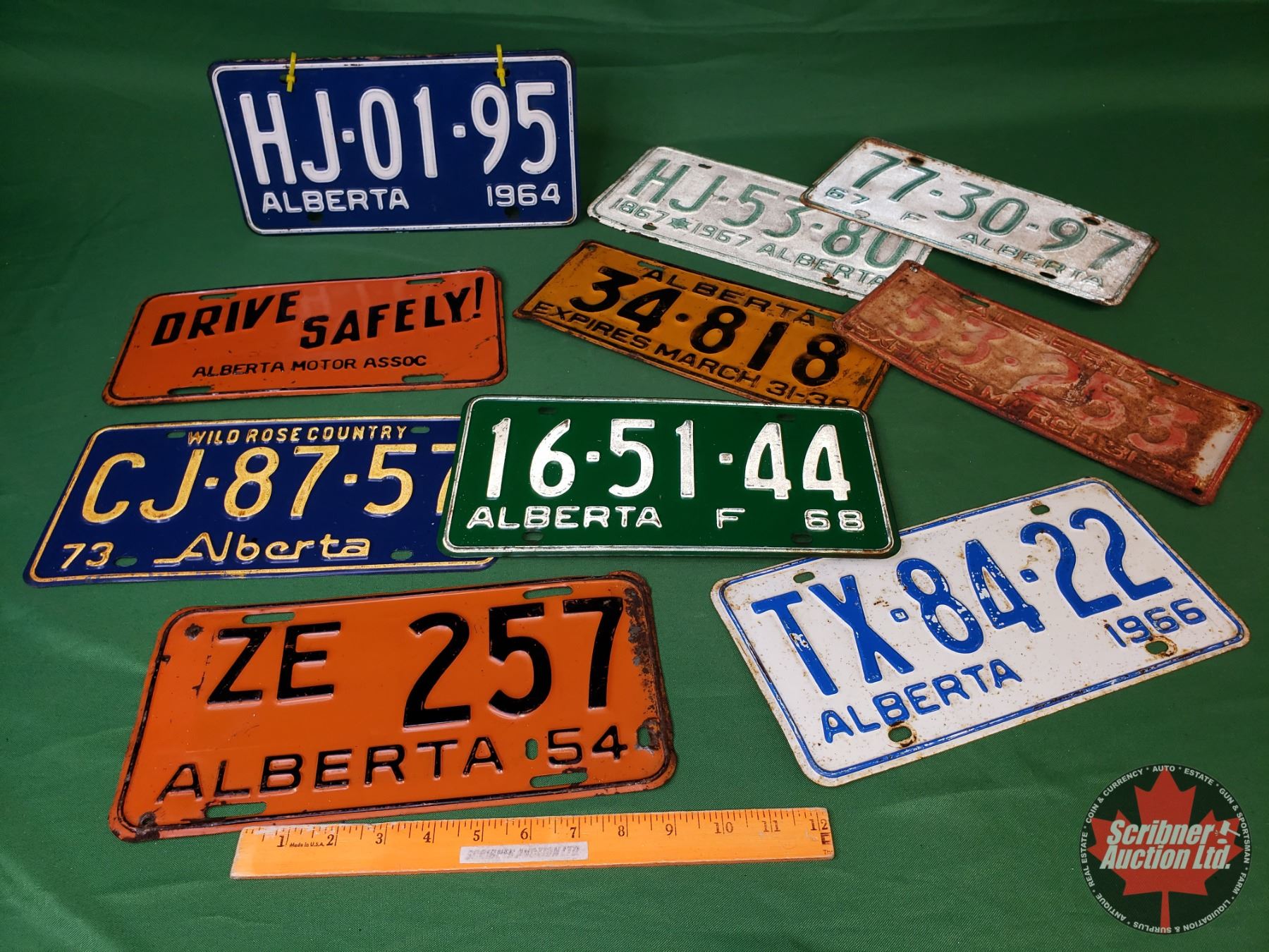 Variety Alberta Licence Plates 11 1964 Set 1973 1968 1954 1966 variety-alberta-licence-plates-11-1964-set-1973-1968-1954-1966