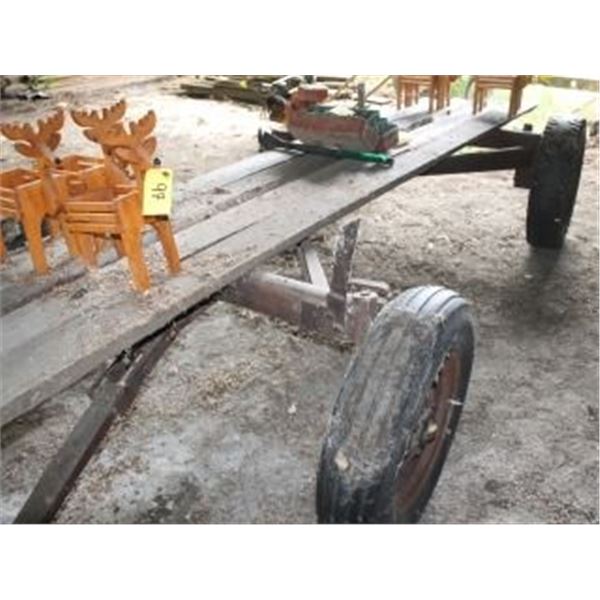 STEEL WAGON FRAME C/W BOARDS