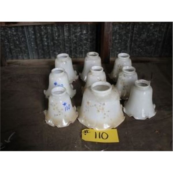 APPROX 9 GLASS GLOBES