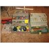Image 1 : 2 TACKLE BOXES & CONTENTS, 3 SMALL TACKLE SETS