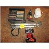 Image 1 : 2 LIGHTS, ASSORTED MUSIC CD'S IN CASE, CAMERA C/W CASE & TRIPOD (PRACTIKA)