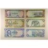 Image 1 : 6 BANK OF JAMAICA BILLS, 2-$1, 2-$2 & 2-$10